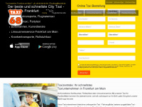 taxi68.de Webseite Vorschau