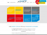 speedy-transport.de Webseite Vorschau