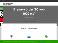bremervoerder-sc.de Webseite Vorschau