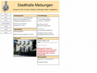 stadthalle-melsungen.de Webseite Vorschau