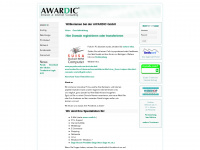 awardic.ch Webseite Vorschau
