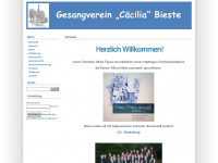gesangverein-bieste.de Webseite Vorschau