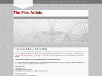 the-fine-artists.com Webseite Vorschau