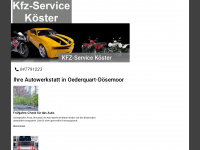 kfz-service-koester.de Webseite Vorschau