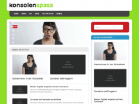 konsolen-spass.de Webseite Vorschau