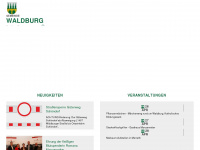 waldburg.at Webseite Vorschau