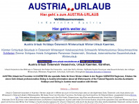 austriaurlaub.com Webseite Vorschau