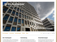 bio-technopark.ch Webseite Vorschau