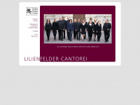 lilienfelder-cantorei.de Webseite Vorschau