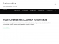 hallescher-kunstverein.de Webseite Vorschau