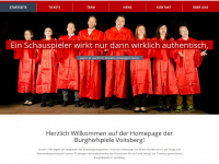 burghofspiele.at Webseite Vorschau