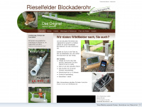 rieselfelder-blockaderohr.de Webseite Vorschau