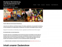zauberer-brandenburg.de Webseite Vorschau