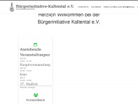 buergerinitiative-kaltental.de Webseite Vorschau