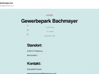 bachmayer.com Webseite Vorschau
