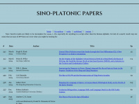 sino-platonic.org Webseite Vorschau