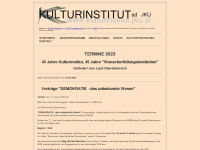 kulturinstitut.jku.at Webseite Vorschau