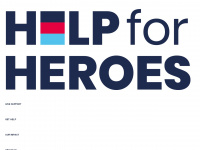 helpforheroes.org.uk Webseite Vorschau