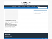 ballkultur.de Webseite Vorschau