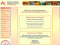 alzheimergesellschaft-aachen.de Webseite Vorschau