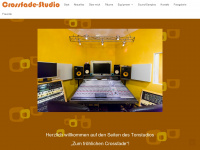 crossfade-studio.de Webseite Vorschau