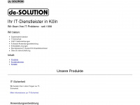 de-solution.de Webseite Vorschau