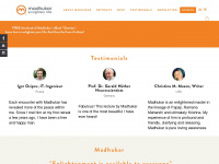 madhukar.org Webseite Vorschau