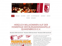 burgmannskapelle.de Webseite Vorschau