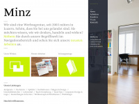 minz.ch Webseite Vorschau