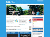 hepl.ch Webseite Vorschau