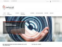swisscall.ch Webseite Vorschau
