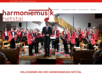 harmoniemusik.ch Webseite Vorschau