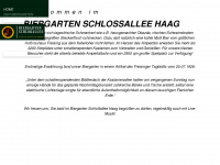 biergarten-haag.de Webseite Vorschau