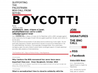 boycottisrael.info Webseite Vorschau