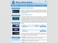 binary-options-brokers.com Webseite Vorschau