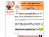 erfolgreich-schwanger-werden.de Webseite Vorschau