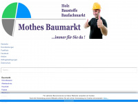 mothes-baumarkt.de Webseite Vorschau