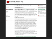 ceylontee.org Webseite Vorschau
