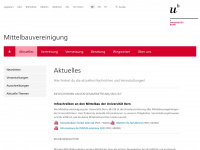 mvub.unibe.ch Webseite Vorschau