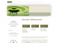 in-life-balance.de Webseite Vorschau