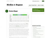 birdiesandbogeys.de Webseite Vorschau