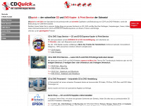 cdquick.ch Webseite Vorschau