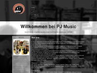 pjmusic.de Webseite Vorschau