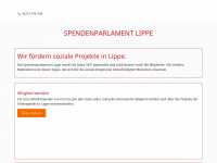 spendenparlament-lippe.de Webseite Vorschau