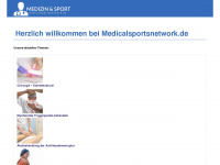 medicalsportsnetwork.de Webseite Vorschau