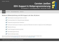janssen-web.com Webseite Vorschau