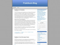 praktikumblog.wordpress.com Webseite Vorschau