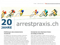 arrestpraxis.ch Webseite Vorschau