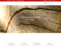 ms-holzbau.at Webseite Vorschau