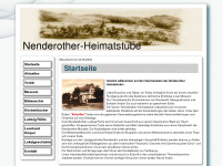 nenderother-heimatstube.de Webseite Vorschau